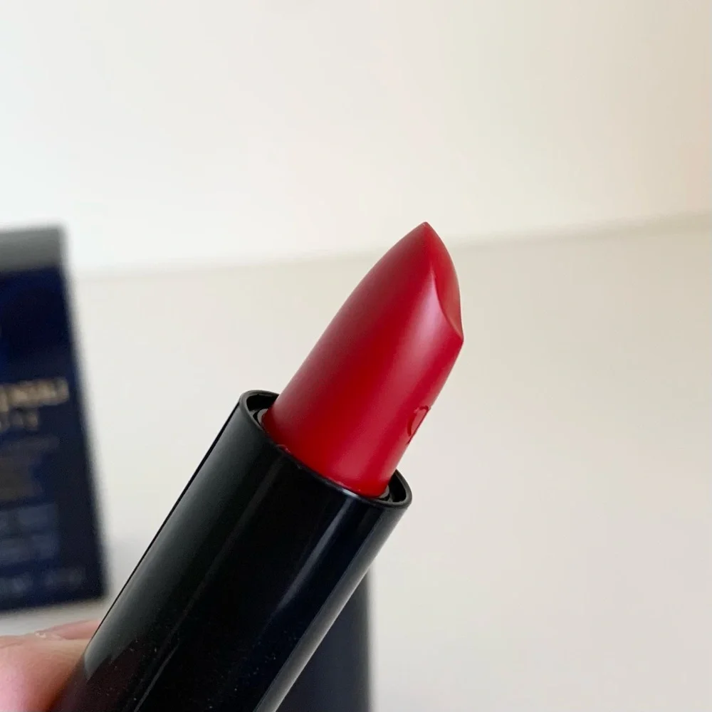 Cle de peau cashmere lipstick in red legend rouge a levres